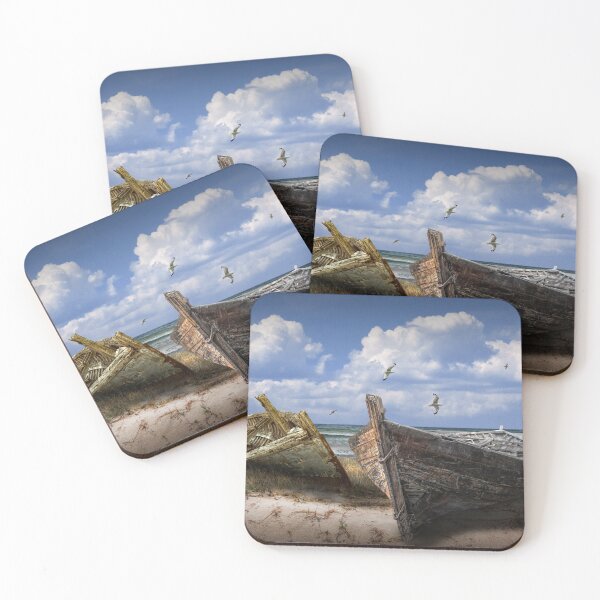 Item preview, Stranded Boats on a Beach designed and sold by Randall Nyhof.
