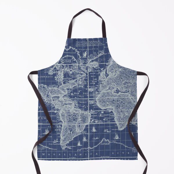 Item preview, Map of the World Vintage Blueprint designed and sold by ind3finite.