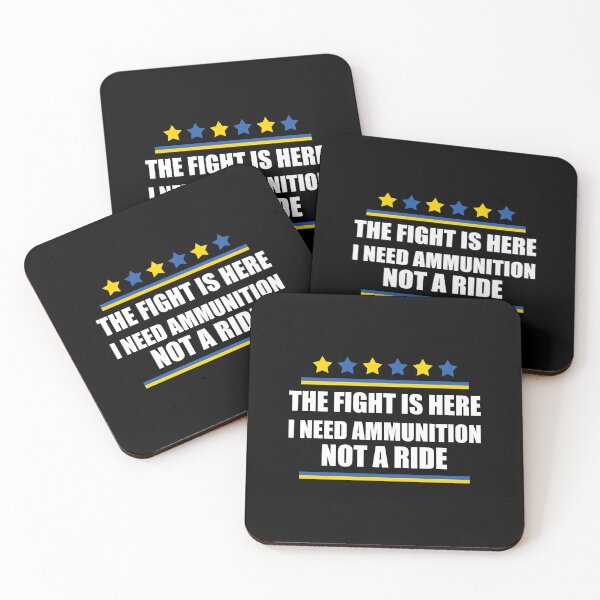 Item preview, The Fight Is Here I Need Ammunition Not A Ride -Ukrainian President Zelenskyy Quote designed and sold by yoshra.