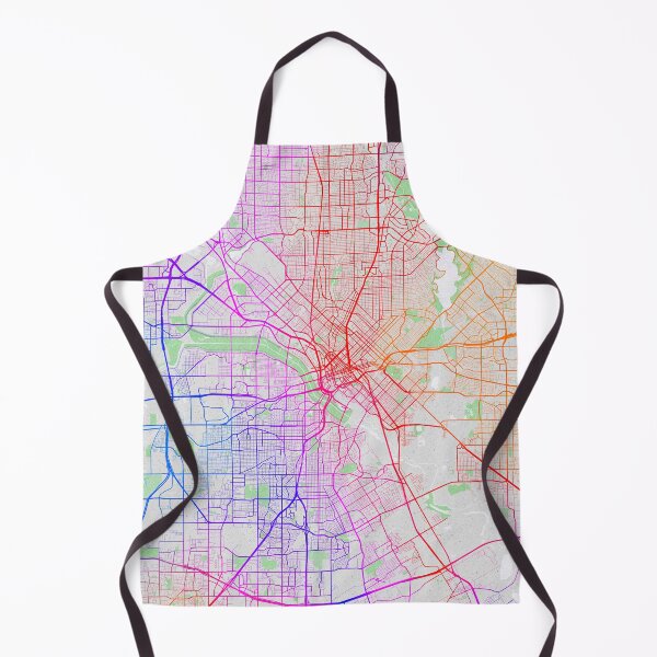 Aperçu de l'œuvre Plan de la ville de Dallas au Texas, États-Unis - coloré créée et vendue par deMAP.