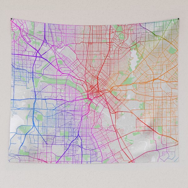 Item preview, Dallas City Map of Texas, USA - Colorful designed and sold by deMAP.