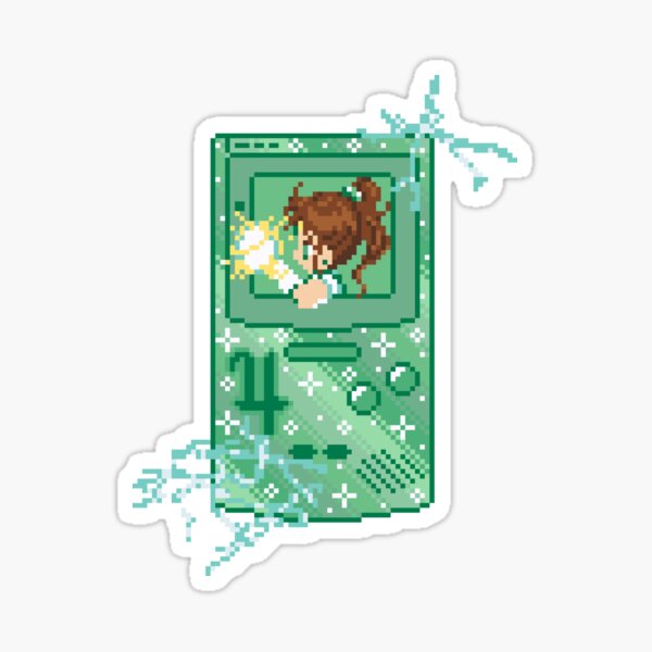 Item preview, Anime Handheld Pixel Art designed and sold by AlleenasPixels.