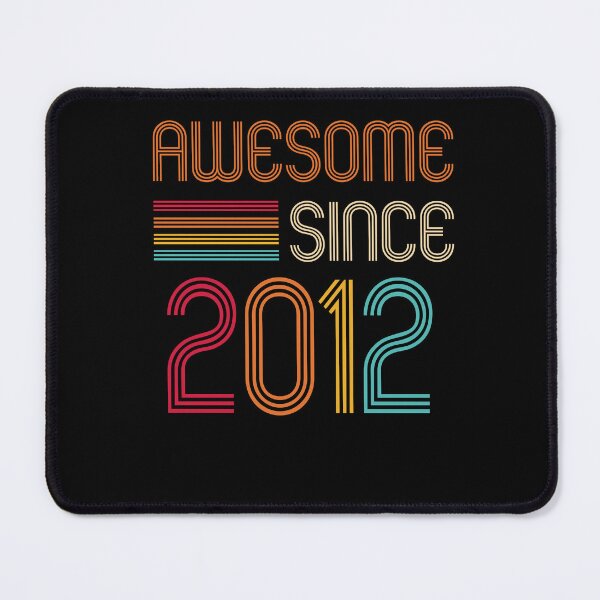 Item preview,  Awesome Since 2012 Retro T-Shirt, Birthday 2012,Birthday gift idea for Mom ,Dad & Siblings, Cool gift idea for your familly designed and sold by Tidasse ⭐⭐⭐⭐⭐.