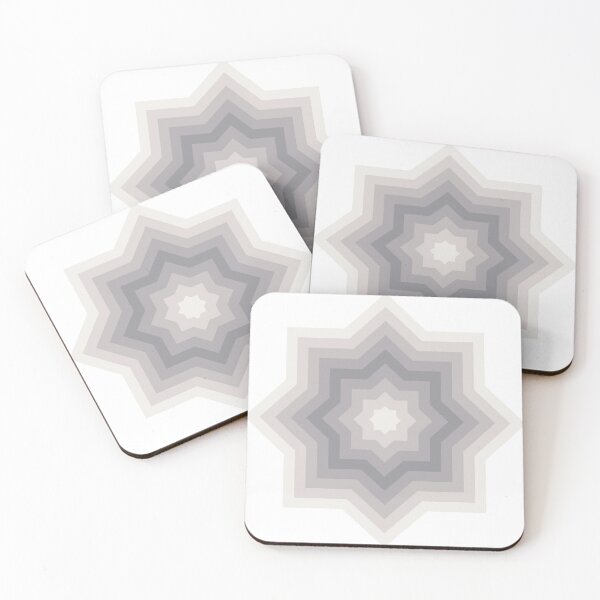 Item preview, Cloud Dancer Ultimate Grey Abstract Star Pattern designed and sold by PatternSalad.