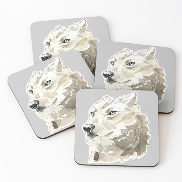Item preview, Tundra Wolf Watercolor designed and sold by PainAndBrushes.