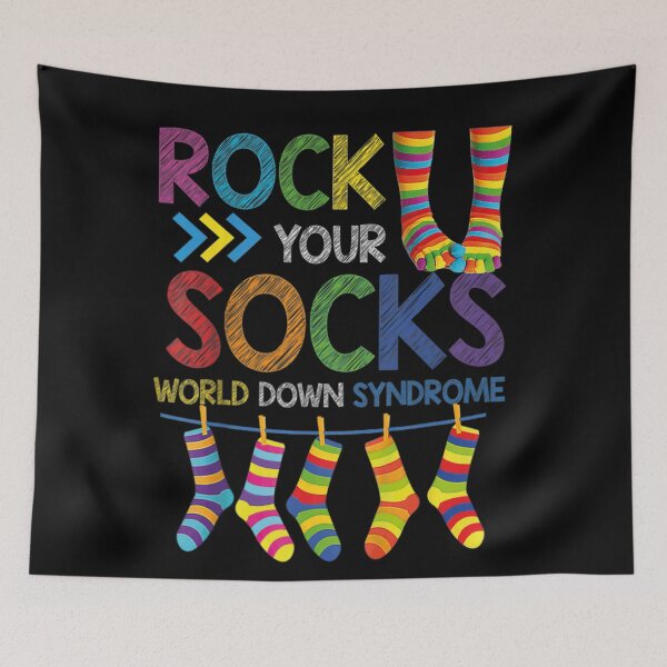 Item preview, World Down Syndrome Day T Shirt Rock Your Socks Awareness designed and sold by laura-arcand.