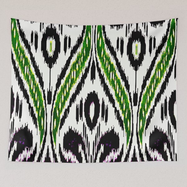 Item preview, Uzbek Ikat floral designs ikat patterns, Uzbek Ikat designs designed and sold by LeFabriqueOuz.