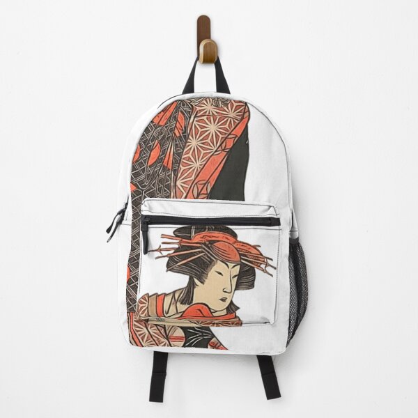 Item preview, Ukiyoe Woman in Red and Black designed and sold by amuseXpress.
