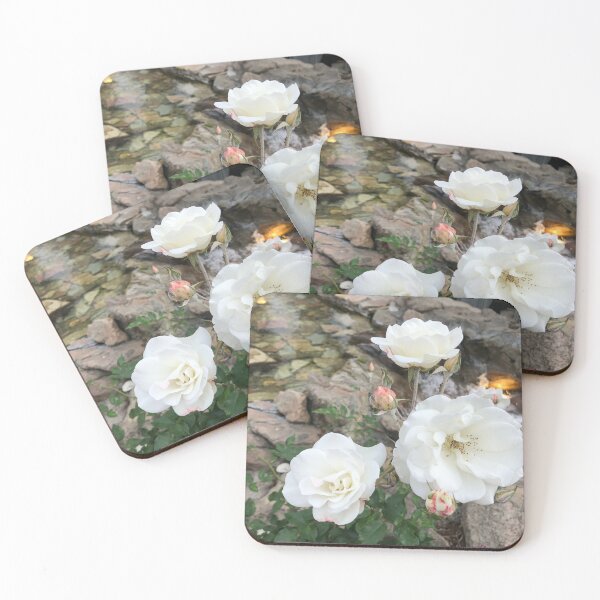 Item preview, White Roses in Nature designed and sold by iCharlotteShop.