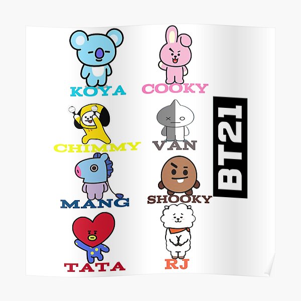 Details about   BT21 Tata Poster FRAMED CORK PIN BOARD With Pins 