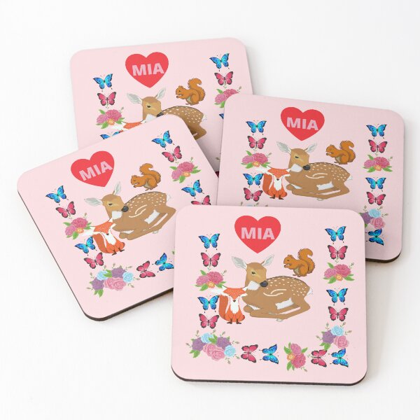 Item preview, NAME MIA (DEER) designed and sold by lovingtouch.
