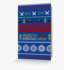 Supernatural Christmas Sweater Greeting Card