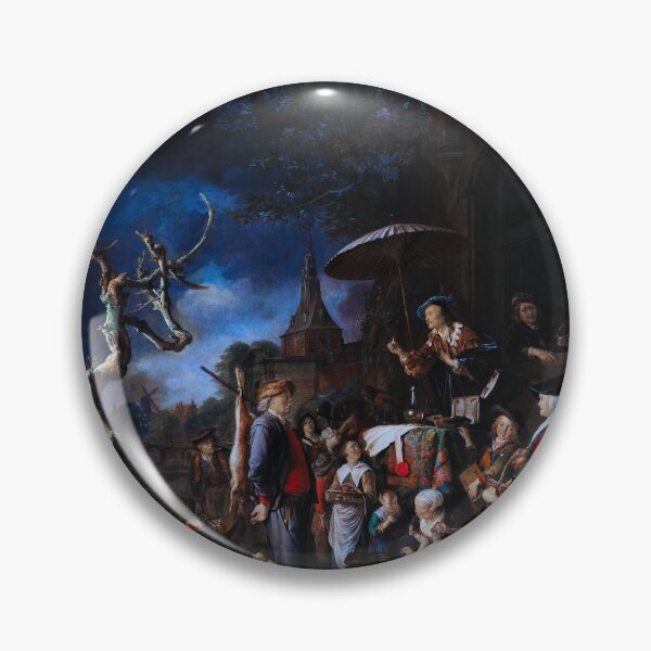Item preview, Le Charlatan by Gérard Dou Remastered Xzendor7 Classical Art Old Masters Reproductions designed and sold by Xzendor7 Digital Art Creations.