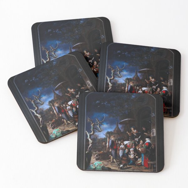Item preview, Le Charlatan by Gérard Dou Remastered Xzendor7 Classical Art Old Masters Reproductions designed and sold by Xzendor7 Digital Art Creations.