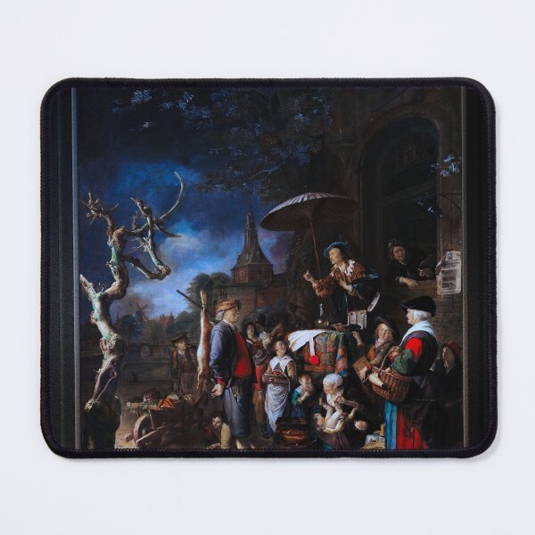 Item preview, Le Charlatan by Gérard Dou Remastered Xzendor7 Classical Art Old Masters Reproductions designed and sold by Xzendor7 Digital Art Creations.