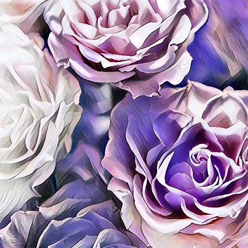 Artwork thumbnail, Pastel Roses by HappyLifeCreate
