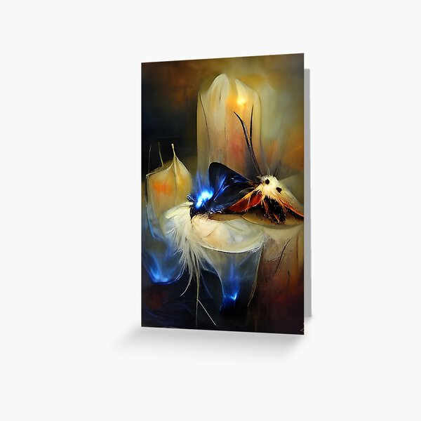 Moth to the Flame Greeting Card