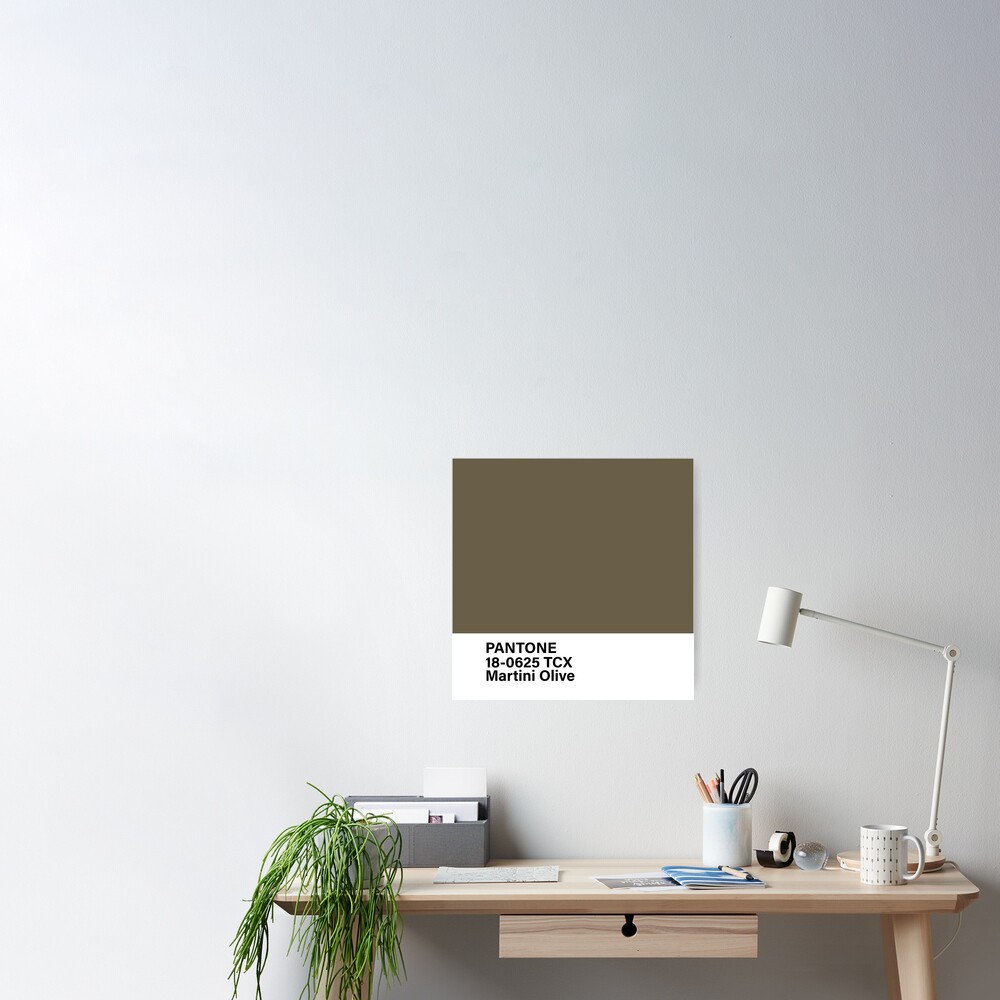 "PANTONE 180625 TCX Martini Olive" Poster by Redbubble