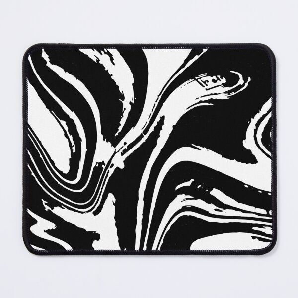 Item preview, Abstract Swirl Marble (black/white) designed and sold by Design Minds Boutique.