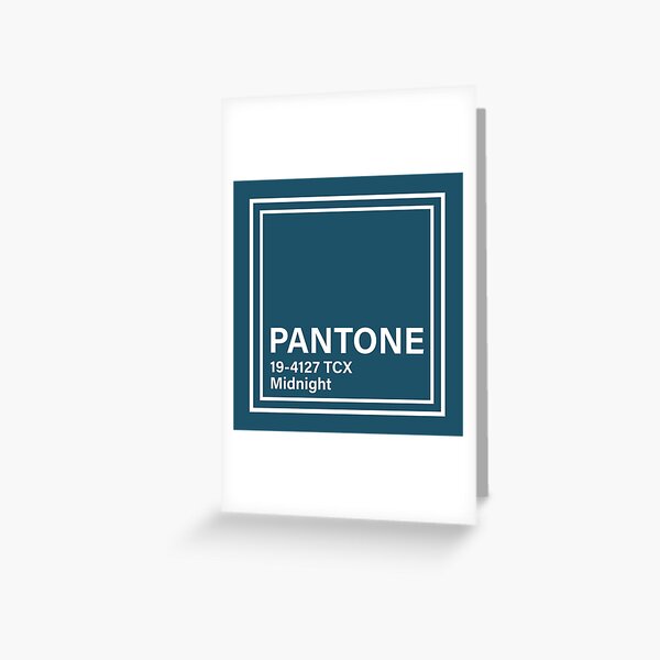 Louis Blue Pantone Paint Card Greeting Card for Sale by Molly