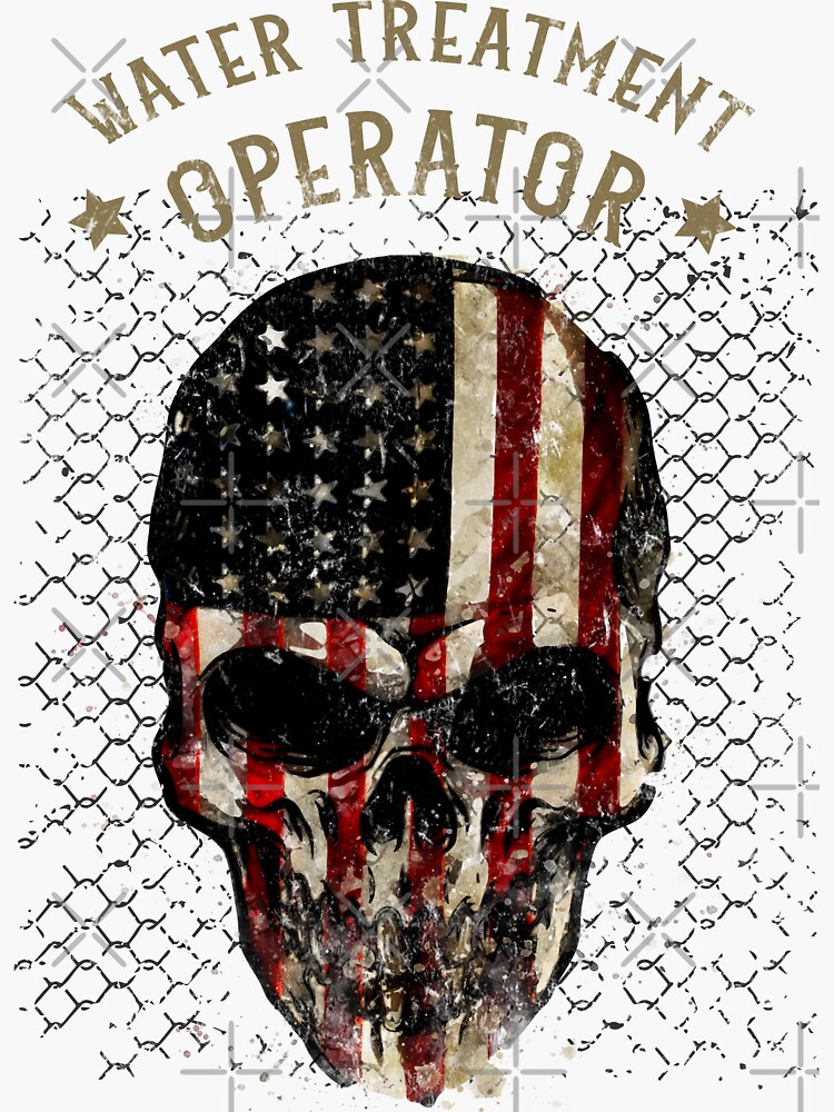 water-treatment-operator-watercolor-skull-in-american-flag-design