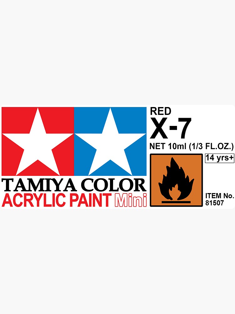 Tamiya Models X-7 Mini Acrylic Paint, Red