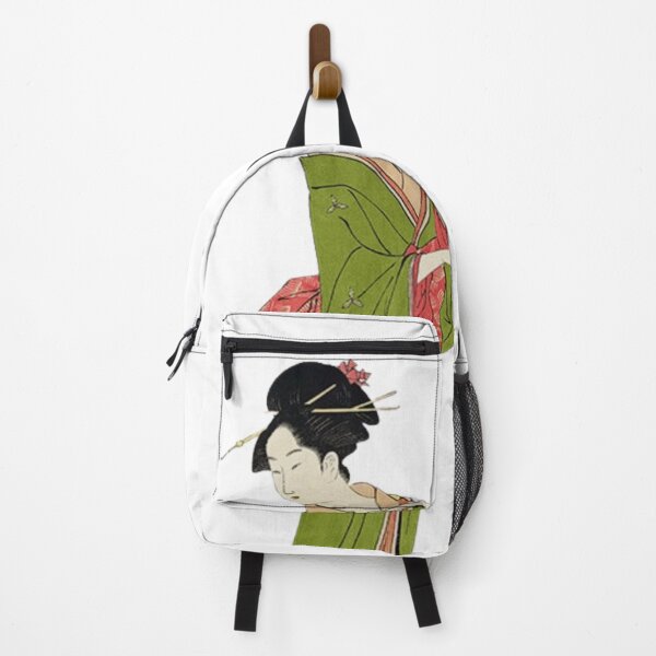 Item preview, Ukiyoe Woman in Green and Pink designed and sold by amuseXpress.