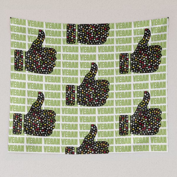 Item preview, Thumbs Up For Veganism designed and sold by RichTeeDesigns.