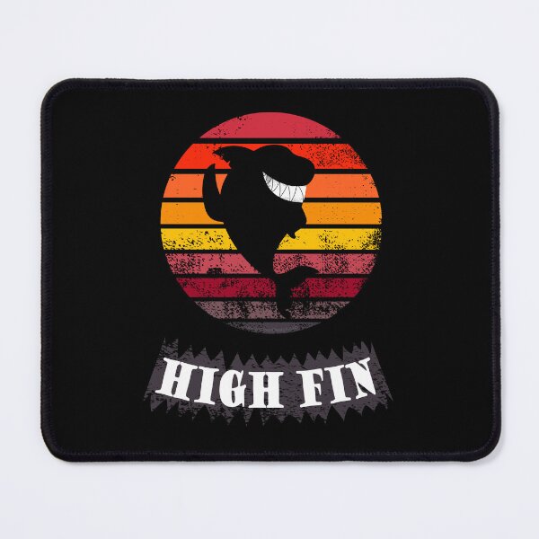 Item preview, Shark High Five or in this case: HAI FIN! (Vintage Sunset Version / English) designed and sold by GiborDesign.