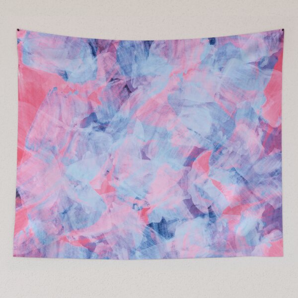 Item preview, Pink Blue Abstract Brush Strokes Design designed and sold by NdesignTrend.