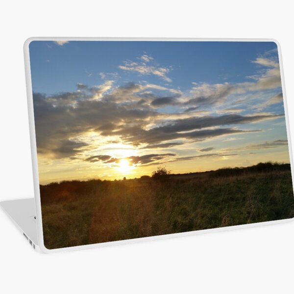 St Mary's Lighthouse Sunset Laptop Skin