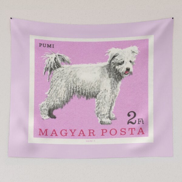 Item preview, Stamp collector Vintage 1967 Hungary Pumi Dog postage stamp designed and sold by cutestamps.