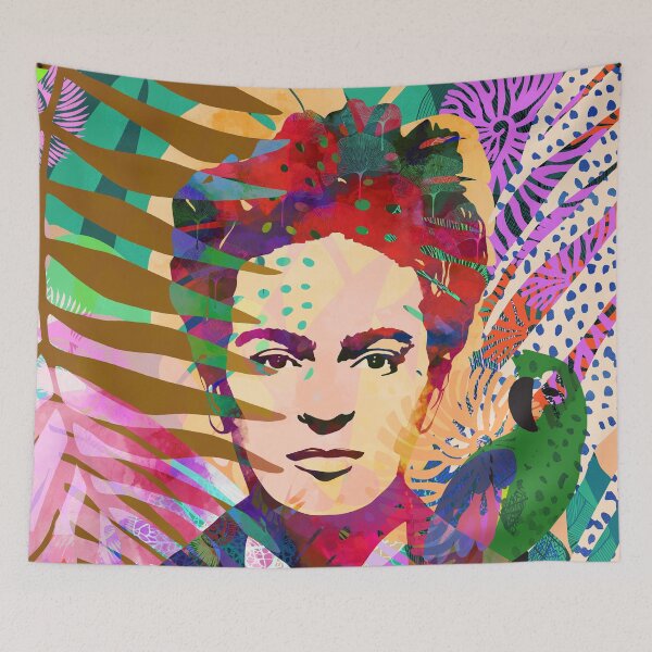 Item preview, Mexican woman with parrot designed and sold by CatsAndDots.