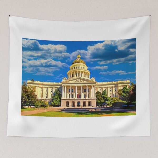 Item preview, California State Capitol in Sacramento - digital painting designed and sold by NickoPrints.