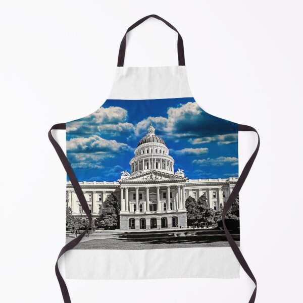 Item preview, California State Capitol in Sacramento - Black and white, with the blue sky isolated designed and sold by NickoPrints.