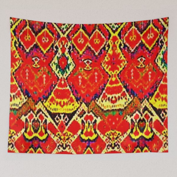 Item preview, Oriental ornaments patterns ikat designs, ikat uzbek designed and sold by LeFabriqueOuz.