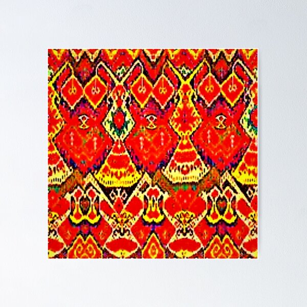 Item preview, Oriental ornaments patterns ikat designs, ikat uzbek designed and sold by LeFabriqueOuz.