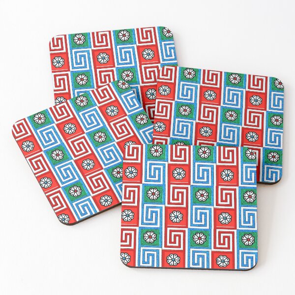 Item preview, Red and Blue Maze Stripe Patterns designed and sold by RyanCaudell.