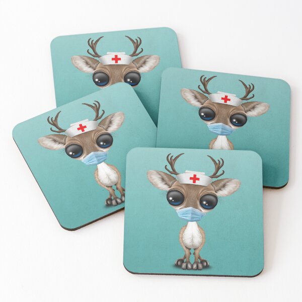 Item preview, Cute Baby Reindeer Nurse designed and sold by JeffBartels.