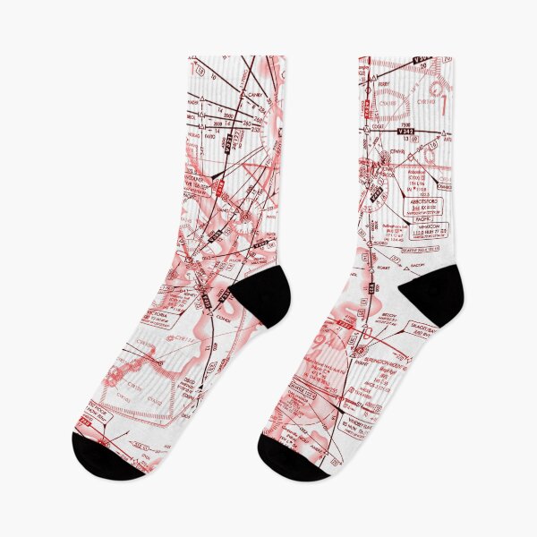 Item preview, Enroute Low Altitude Chart (ELUS1) red&white designed and sold by LAPilotGirl.