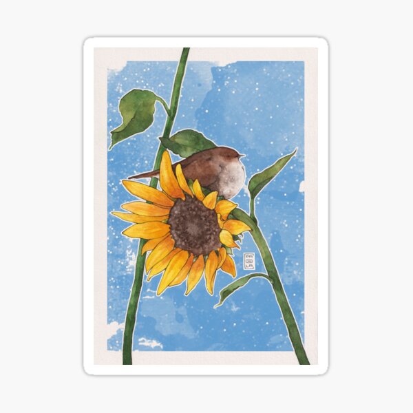 Singing Sunflower Sticker