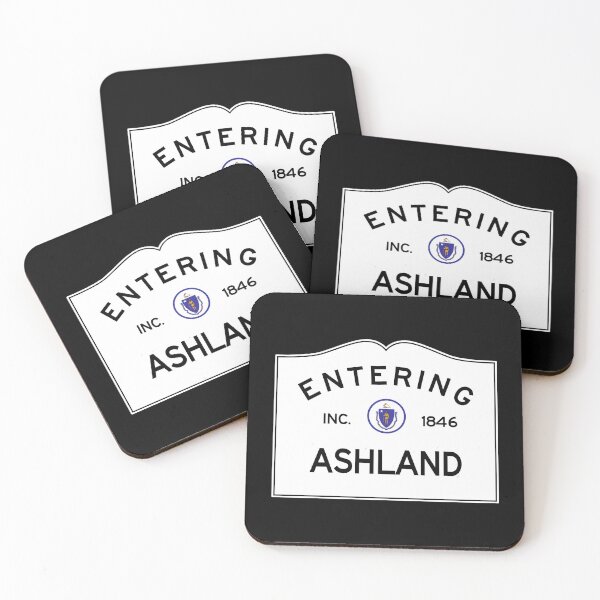 Item preview, Entering Ashland Massachusetts – Commonwealth of Massachusetts Road Sign designed and sold by NewNomads.