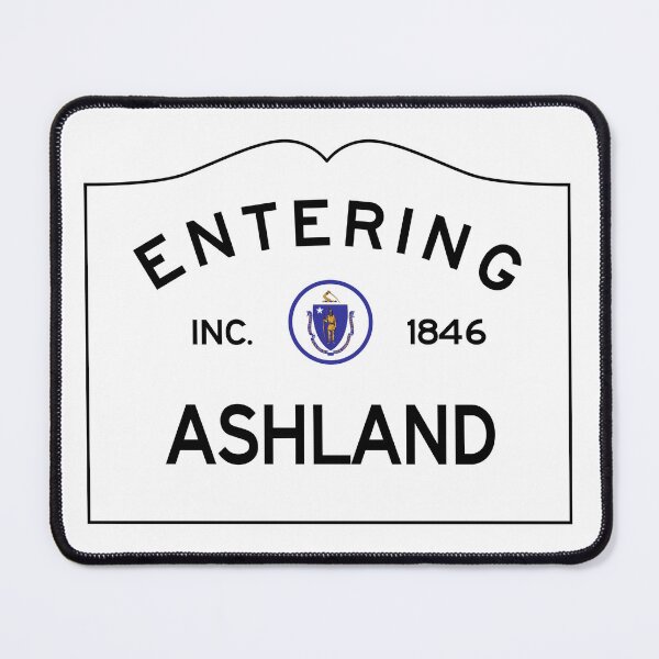 Item preview, Entering Ashland Massachusetts – Commonwealth of Massachusetts Road Sign designed and sold by NewNomads.