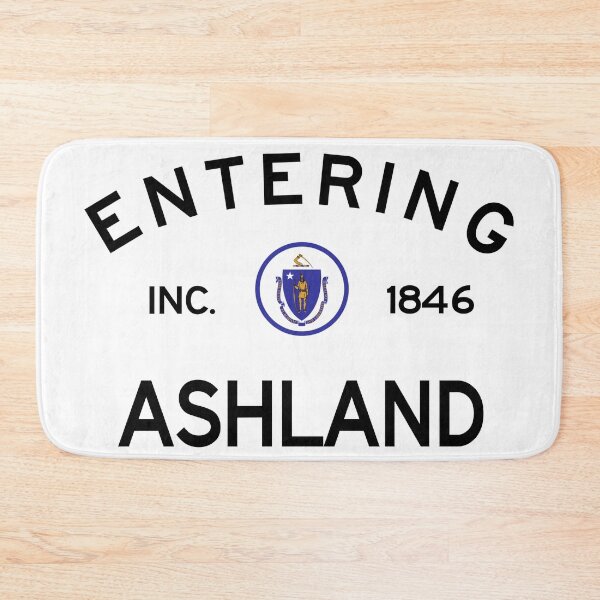 Item preview, Entering Ashland Massachusetts – Commonwealth of Massachusetts Road Sign designed and sold by NewNomads.