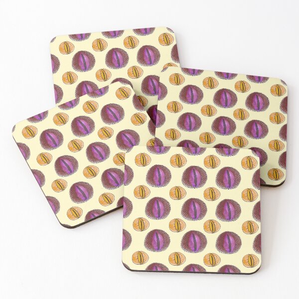 Item preview, Illustrated Floating Eye Pattern (Orange/Magenta/Yellow) designed and sold by JynnDoesArt.