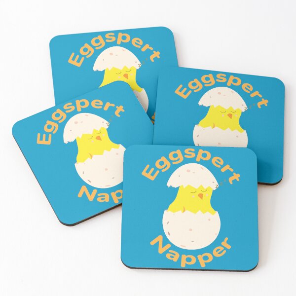 Item preview, Eggspert Napper - Easter Chick sleeping in a cracked egg designed and sold by skauff.