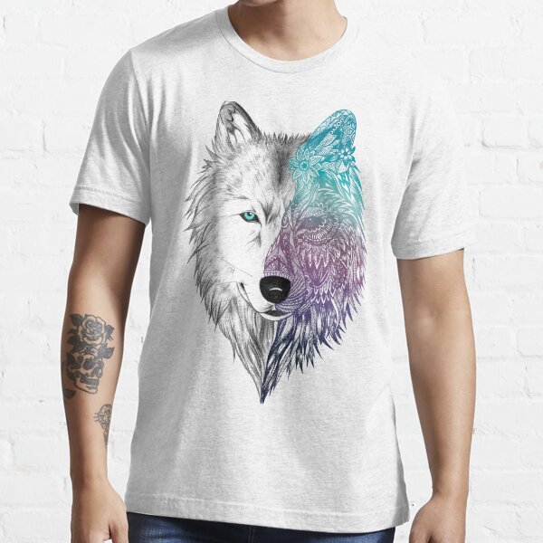 Wolf Mandala Zidika Essential T-Shirt