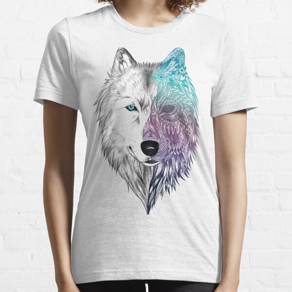Wolf Mandala Zidika Essential T-Shirt