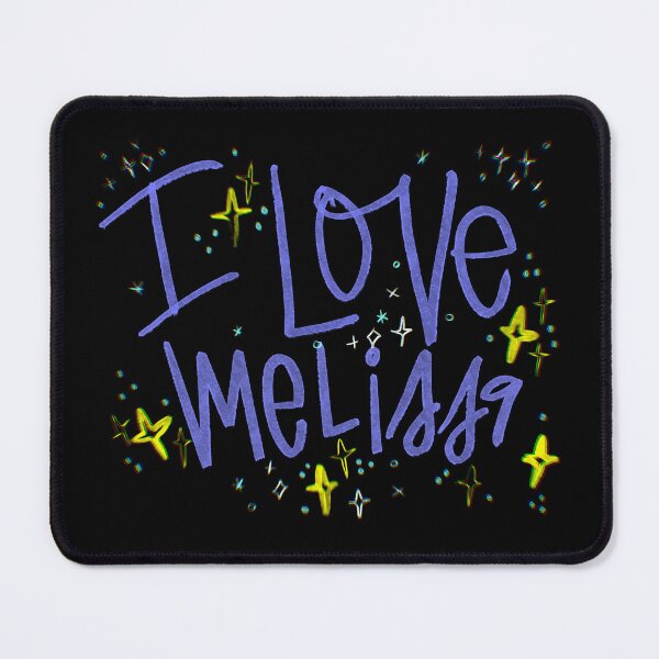 Item preview, I LOVE MELISSA NAME PURPLE designed and sold by GIVENGRACE.ART.