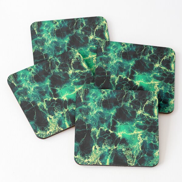Item preview, Marble Turquoise, blue,teal,black abstract pattern designed and sold by cutecrazytshirt.